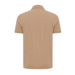 Polo publicitaire en coton recyclé 220 g/m² Iqoniq Yosemite couleur marron clair deuxième vue
