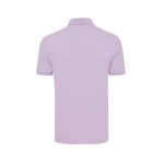 Polo publicitaire en coton recyclé 220 g/m² Iqoniq Yosemite couleur lilas deuxième vue