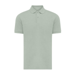 polo publicitaire en coton recyclé 220 g/m2 Iqoniq Yosemite couleur vert olive