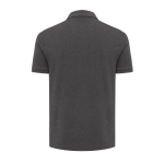 Polo publicitaire en coton recyclé 220 g/m² Iqoniq Yosemite couleur gris taupe deuxième vue