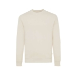 Pull personnalisé à col rond en coton écologique 340g/m2 Iqoniq Denali couleur naturel