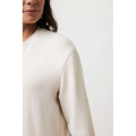 Pull personnalisé à col rond en coton écologique 340g/m2 Iqoniq Denali couleur naturel avec zone d'impression
