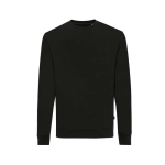 Sweats personnalisés col rond en coton recyclé casual fit 340 g/m2 Iqoniq couleur noir