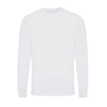 Sweats personnalisés col rond en coton recyclé casual fit 340 g/m2 Iqoniq couleur blanc