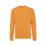 Sweats personnalisés col rond en coton recyclé casual fit 340 g/m2 Iqoniq couleur orange