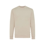 Sweats personnalisés col rond en coton recyclé casual fit 340 g/m2 Iqoniq couleur ivoire quatrième vue