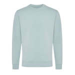 Sweats personnalisés col rond en coton recyclé casual fit 340 g/m2 Iqoniq couleur vert pastel