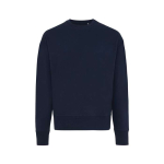 Sweat publicitaire unisexe en coton biologique oversize 340 g/m2 Iqoniq couleur bleu marine