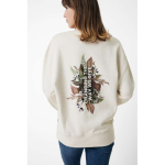 Sweat publicitaire unisexe en coton biologique oversize 340 g/m2 Iqoniq couleur naturel