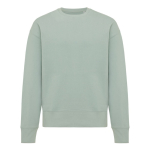 Sweat publicitaire unisexe en coton biologique oversize 340 g/m2 Iqoniq couleur vert olive