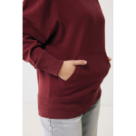 Sweat décontracté en coton écologique regular fit 340 g/m2 Iqoniq couleur bordeaux