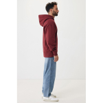Sweat décontracté en coton écologique regular fit 340 g/m2 Iqoniq couleur bordeaux