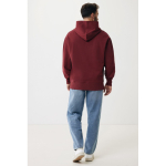 Sweat décontracté en coton écologique regular fit 340 g/m2 Iqoniq couleur bordeaux