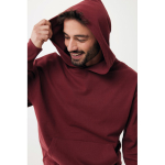 Sweat décontracté en coton écologique regular fit 340 g/m2 Iqoniq couleur bordeaux