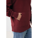 Sweat décontracté en coton écologique regular fit 340 g/m2 Iqoniq couleur bordeaux