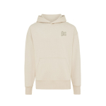 Sweat décontracté en coton écologique regular fit 340 g/m2 Iqoniq couleur beige vue avec logo