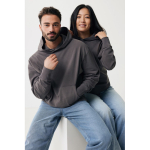 Sweat décontracté en coton écologique regular fit 340 g/m2 Iqoniq couleur argenté mat vue avec modèle