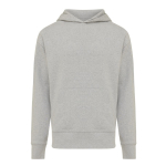 Sweat décontracté en coton écologique regular fit 340 g/m2 Iqoniq couleur gris clair