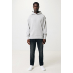 Sweat décontracté en coton écologique regular fit 340 g/m2 Iqoniq couleur gris clair deuxième vue avec modèle
