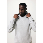 Sweat décontracté en coton écologique regular fit 340 g/m2 Iqoniq couleur gris clair cinquième vue avec modèle