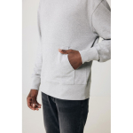 Sweat décontracté en coton écologique regular fit 340 g/m2 Iqoniq couleur gris clair