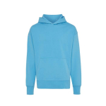 Sweat décontracté en coton écologique regular fit 340 g/m2 Iqoniq couleur cyan