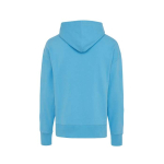 Sweat décontracté en coton écologique regular fit 340 g/m2 Iqoniq couleur cyan deuxième vue