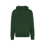 Sweat décontracté en coton écologique regular fit 340 g/m2 Iqoniq couleur vert foncé