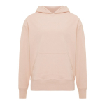 Sweat décontracté en coton écologique regular fit 340 g/m2 Iqoniq couleur rose pastel