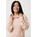 Sweat décontracté en coton écologique regular fit 340 g/m2 Iqoniq couleur rose pastel