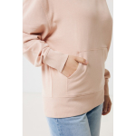 Sweat décontracté en coton écologique regular fit 340 g/m2 Iqoniq couleur rose pastel