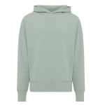 Sweat décontracté en coton écologique regular fit 340 g/m2 Iqoniq couleur vert olive