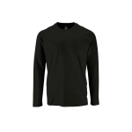 T-shirt à manches longues en 100% coton 190 g/m2 SOL'S Imperial couleur noir troisième vue