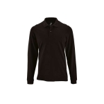 Polo à manches longues en 100% coton pour homme 180 g/m2 SOL'S Perfect couleur noir