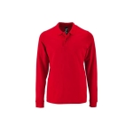 Polo à manches longues en 100% coton pour homme 180 g/m2 SOL'S Perfect couleur rouge cinquième vue
