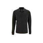 Polo à manches longues en 100% coton pour homme 180 g/m2 SOL'S Perfect couleur gris foncé sixième vue