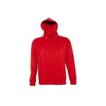 Sweat à capuche unisexe avec logo en molleton épais 320g/m2 SOL'S Slam couleur rouge cinquième vue