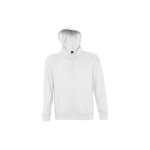 Sweat à capuche unisexe avec logo en molleton épais 320g/m2 SOL'S Slam couleur blanc neuvième vue