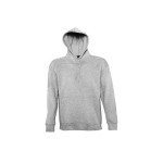 Sweat à capuche unisexe avec logo en molleton épais 320g/m2 SOL'S Slam couleur gris clair