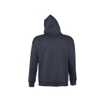 Sweat à capuche unisexe avec logo en molleton épais 320g/m2 SOL'S Slam couleur bleu marine vue arrière