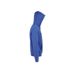 Veste zippée en coton et polyester pour homme 280 g/m2 SOL'S Spike couleur bleu roi vue latérale