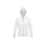Veste zippée en coton et polyester pour femme 280 g/m2 SOL'S Spike couleur blanc neuvième vue
