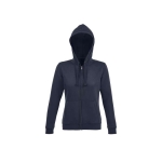 Veste zippée en coton et polyester pour femme 280 g/m2 SOL'S Spike couleur bleu marine