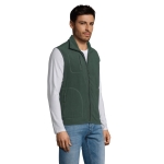 Polaire unisexe en polyester avec fermeture 320 g/m2 SOL'S Norway couleur vert militaire troisième vue photographique