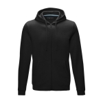Sweat-shirt en coton bio certifié GOTS pour homme 280 g/m2 Elevate NXT couleur noir deuxième vue frontale