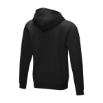 Sweat-shirt en coton bio certifié GOTS pour homme 280 g/m2 Elevate NXT couleur noir troisième vue arrière