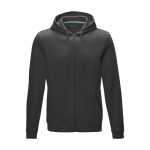 Sweat-shirt en coton bio certifié GOTS pour homme 280 g/m2 Elevate NXT couleur gris foncé deuxième vue frontale