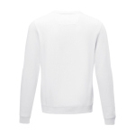 Pull à col rond homme en coton bio certifié GOTS 280 g/m2 Elevate NXT couleur blanc deuxième vue arrière