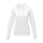 Sweat à capuche en coton pour femme 240 g/m2 Elevate Essentials couleur blanc deuxième vue frontale