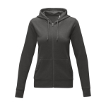 Sweat à capuche en coton pour femme 240 g/m2 Elevate Essentials couleur gris foncé deuxième vue frontale
